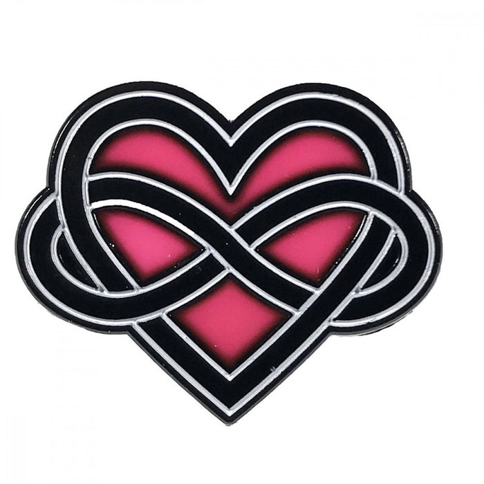 Geeky & Kinky Polyamory Pin